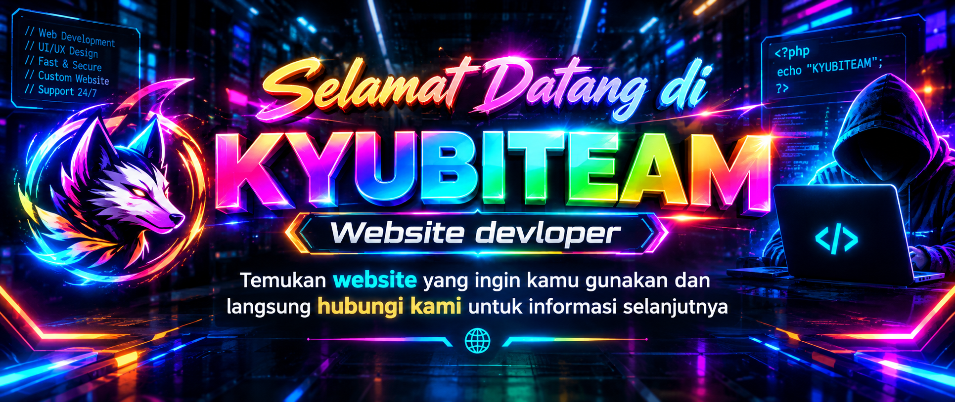 Selamat Datang di KYUBITEAM Website Developer