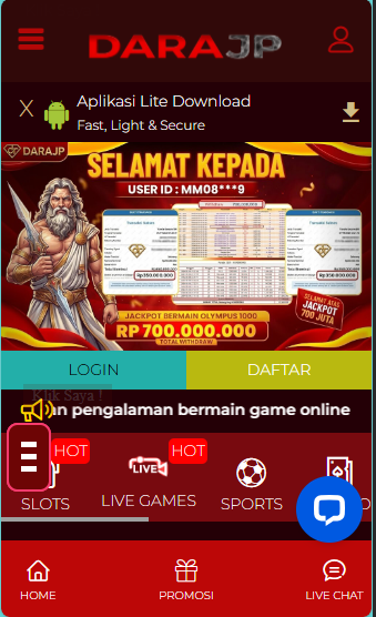 Contoh desain Website Promosi Brand