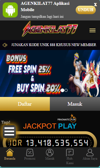 Contoh desain Website Mobile / APK
